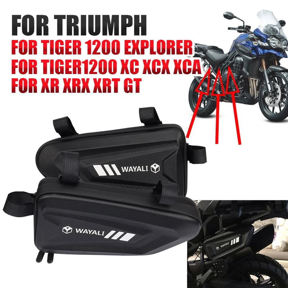 Αδιάβροχη Τσάντα Εργαλείων Triumph Tiger 1200 Explorer, Νάιλον και Ελαστικό Spandex