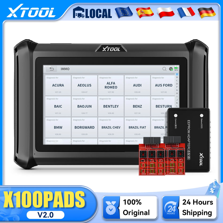 XTOOL X100 Pads V2.0 Programador de Chaves IMMO para Chaves de Carro