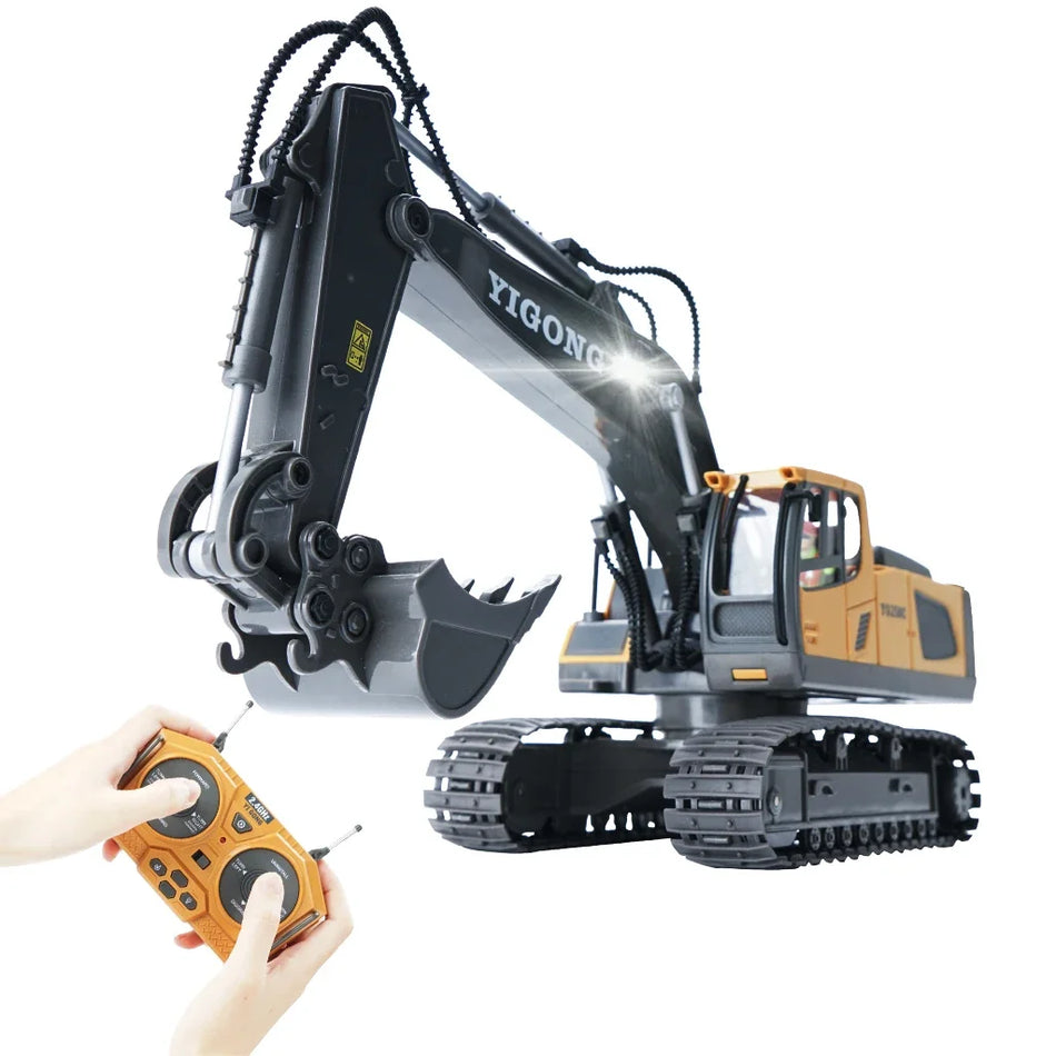 RC Excavator 1/20 Alloy &ndash; Lighted Remote Vehicle Toy