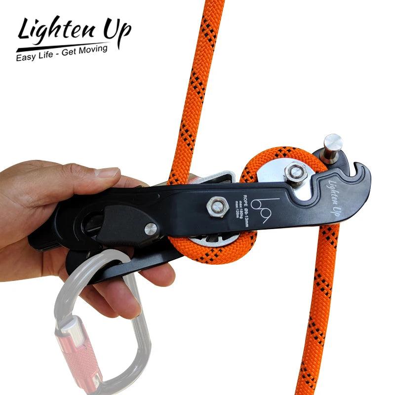 LightenUp Professional Handle-Control Abseiling Device for Rock Climbing