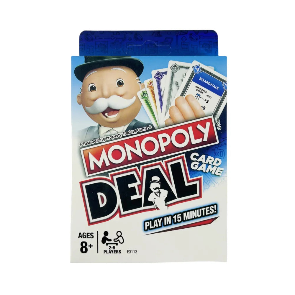 Monopoly Deal Quick-Playing Card Game for Families &amp; Kids Ages 8+ DS33-DEAL-White