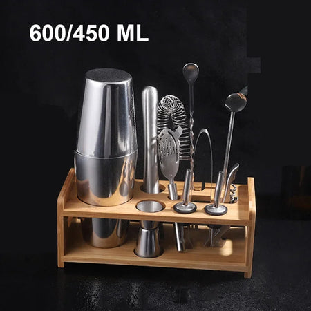 UPORS Professional Stainless Steel Boston Shaker Set for Cocktail Mixing Boston 11pcs 600x450