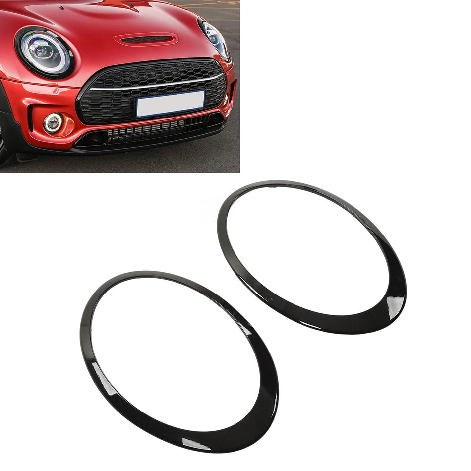 MINI Clubman F54 Headlight Surround Trims, Gloss Black, Set of 2, 2015-2022