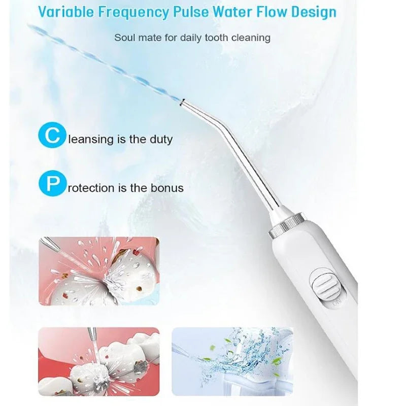 Rechargeable Oral Irrigator &ndash; Four Modes 600ml Flosser Tip