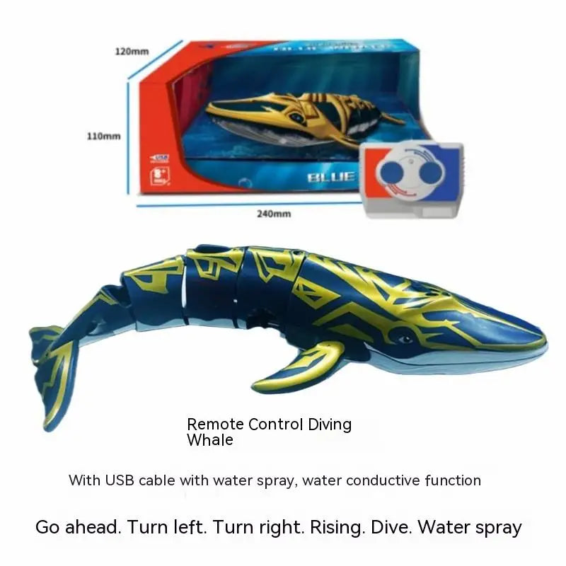 RC Submarine Boat Toy &ndash; 480p Underwater Camera Golden