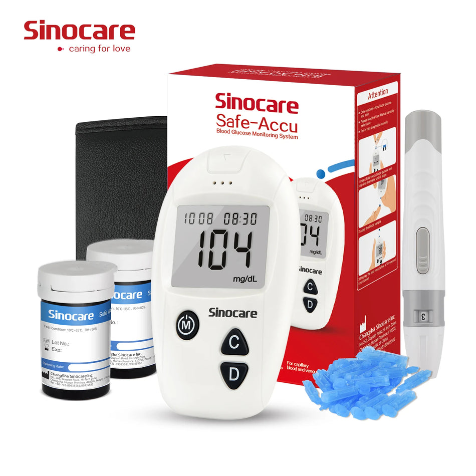 Sinocare Глюкомер 0.6uL 200 Паметни комплекта