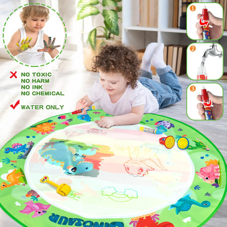 Kids Magic Water Drawing Mat &ndash; Reusable Doodle Board for Creative Play