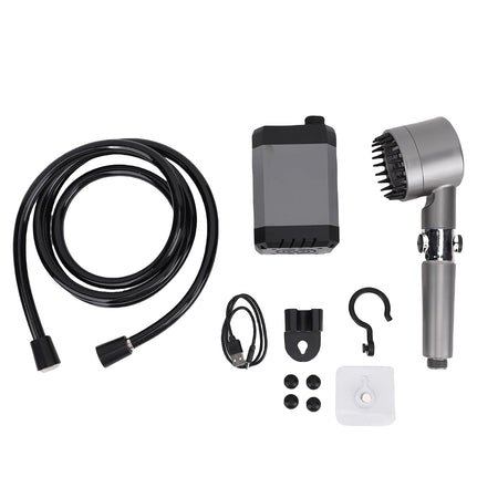 Camping Shower With Power Display &ndash; LED Display 6000mAh