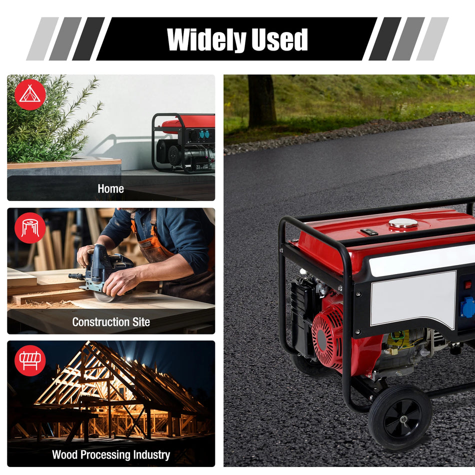 Rød 5 Gallon Jern Generator Brændstoftank Til Honda Serien