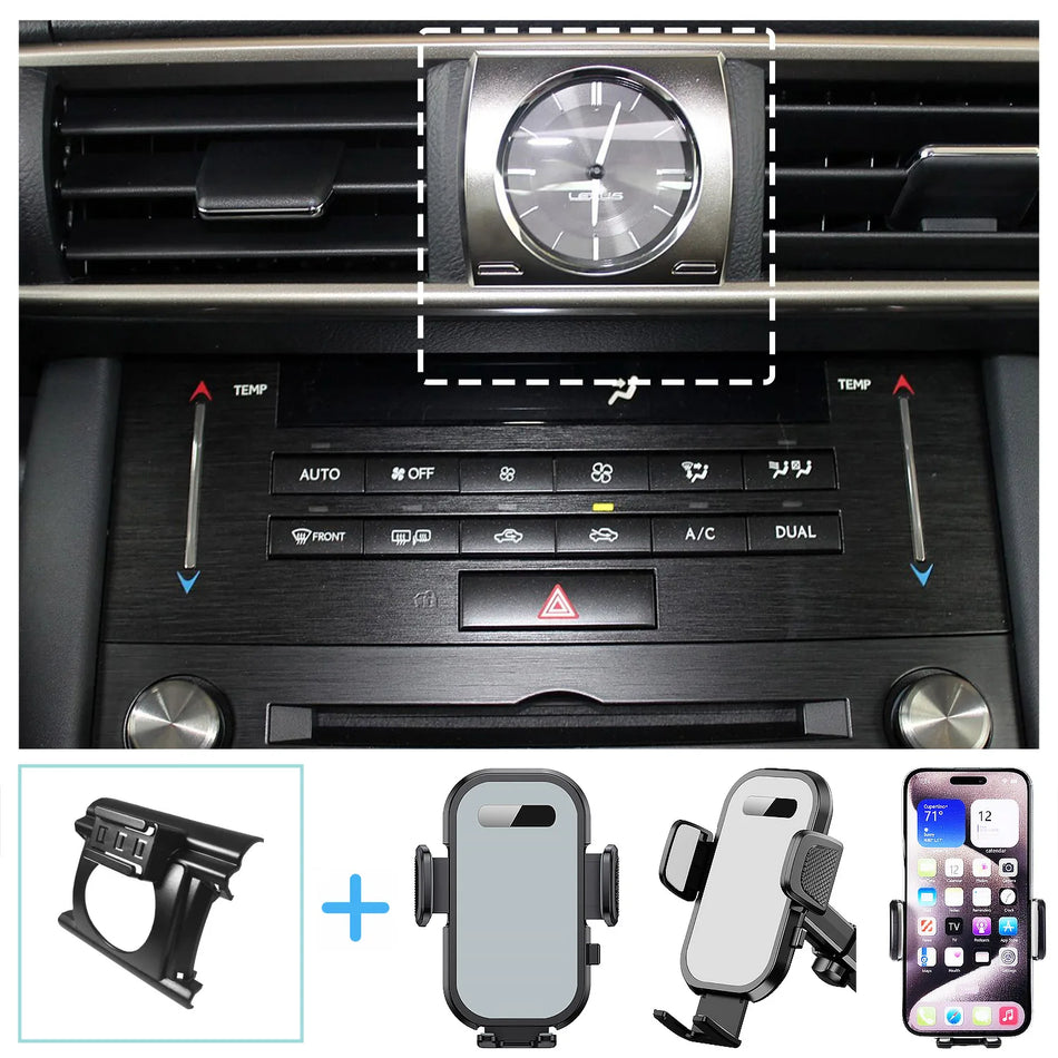 Lexus IS Trådlös Laddning Bil Telefonhållare Gravitation Bas
