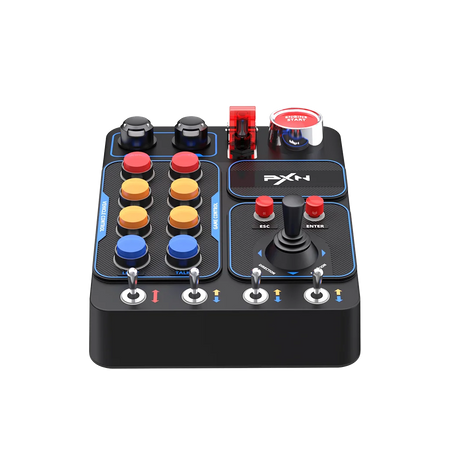 PXN Racing Simulator Control Box with RGB Lighting for PC Gaming