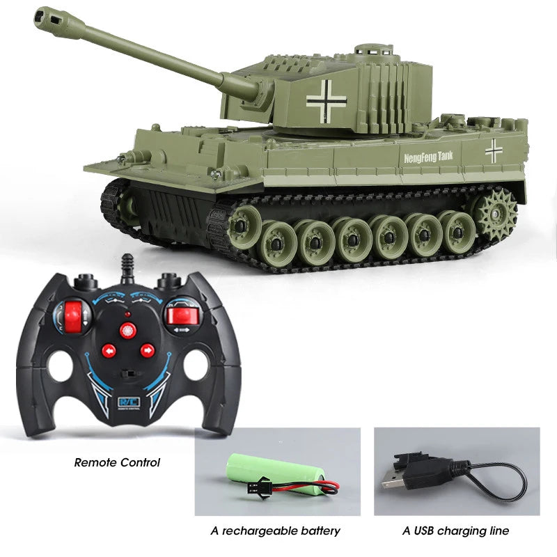RC Tank 1/30 33cm 2.4G 7CH Crawler - Ultra Fast Remote NF779LZ GREEN