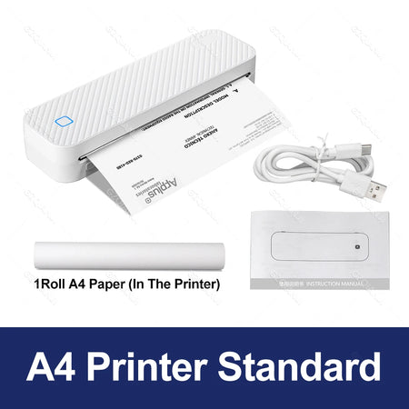 Inkless Portable A4 Thermal Printer &ndash; Bluetooth Printing A4 printer