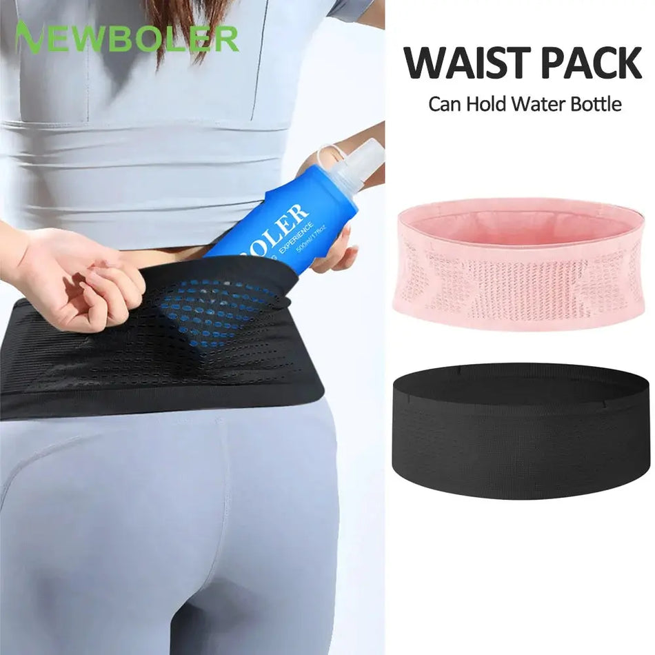 Lightweight Running Waist Belt With Phone Holder And Hydration Pocket For Gym by InterCyprus Trading Ltd