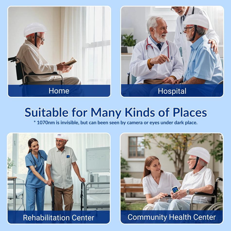 Parkinsons Hukommelse Biofeedback Enhed Infrarød Hjerne Terapi