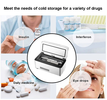 13600mAh High Power Mini Refrigerator for Insulin and Medication | USB Charging | 0-18&deg;C