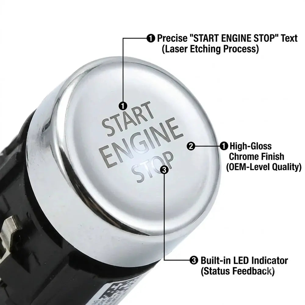 Ignition Switch Push Button for VW Golf 7 MK7 7.5 2014-2020 by InterCyprus Trading Ltd