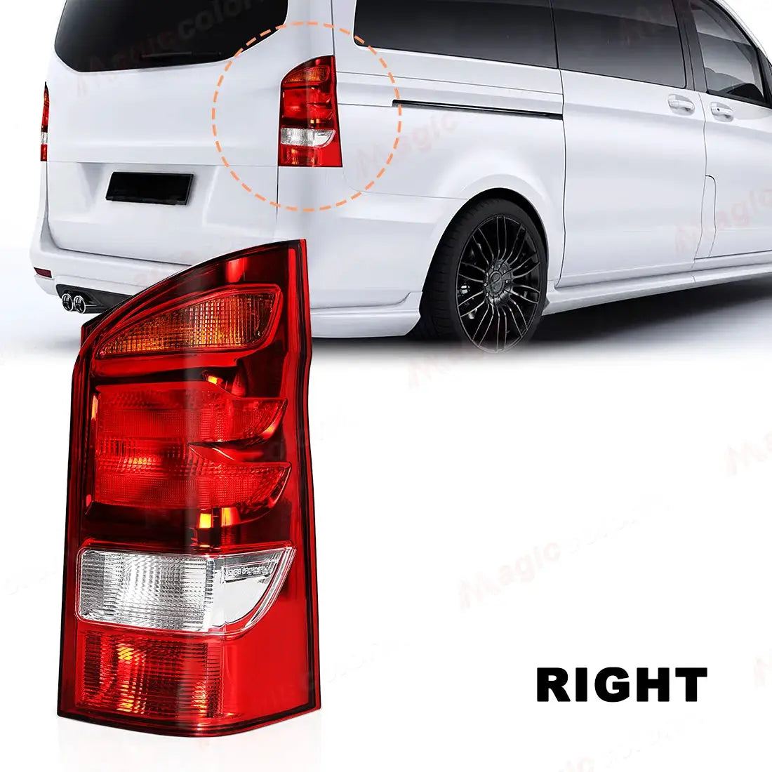 Taillights For Mercedes-Benz Vito V-Class W447 2015 2016 2017 2018 2019 2021 2022 Tail light Assembly Car Accessories Left/Right by InterCyprus Trading Ltd