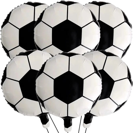 6Pcs 18 Inch Soccer Ball Balloons - Perfect for Kids' Parties &amp; Events as the picture 2 / 18 inch / 6pcs