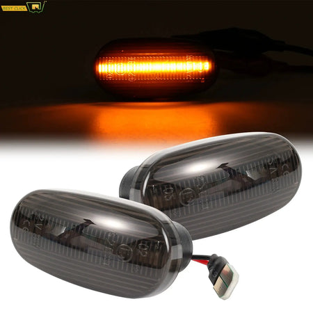 2X Waterproof For Alfa Romeo 147 2001 2003 2004 GT 2008 2009 2010 Smoke Blinker Dynamic Side Marker Light Turn Signal Indicator by InterCyprus Trading Ltd