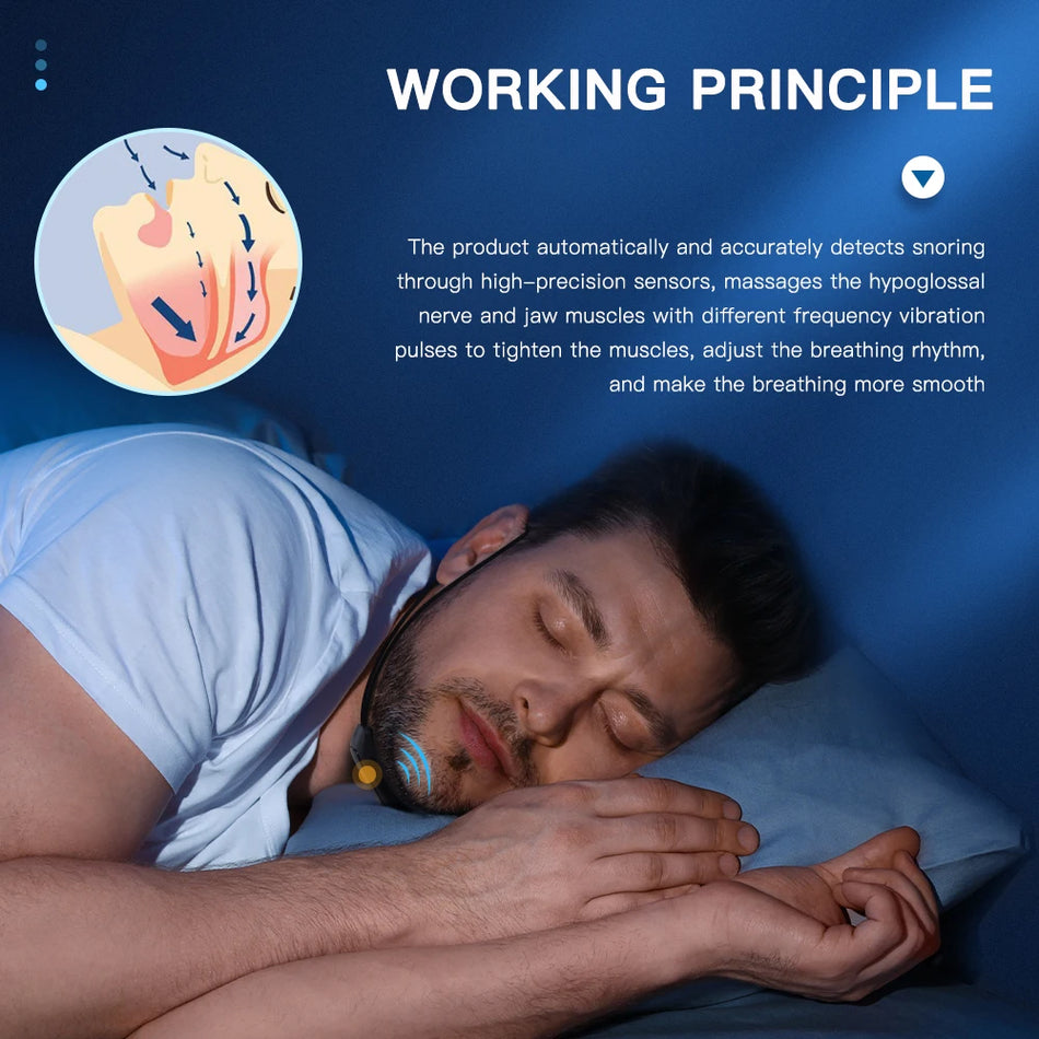 EMS Pulse Stop Snore &ndash; USB Smart Comfortable Sleep Aid