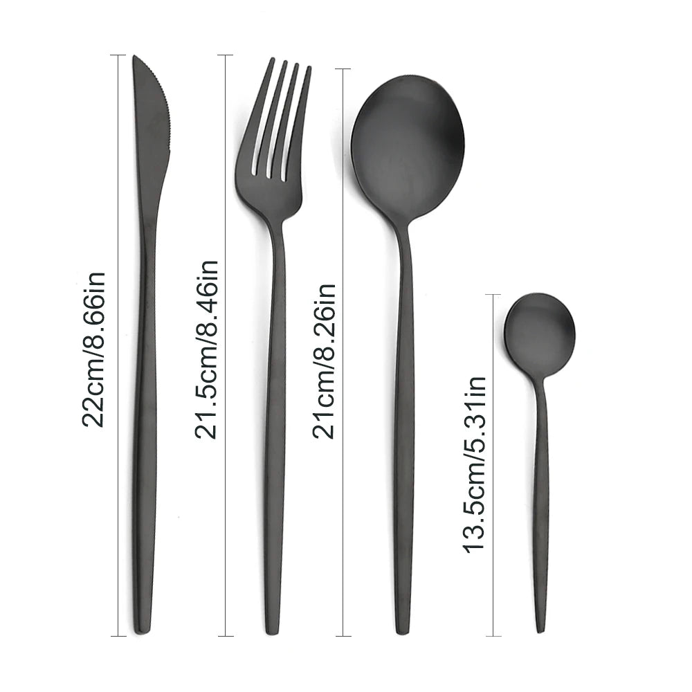 KNGZI 6Pcs Matte Stainless Steel Dinner Fork Set &ndash; Eco-Friendly Design
