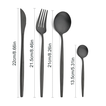 KNGZI 6Pcs Matte Stainless Steel Dinner Fork Set &ndash; Eco-Friendly Design