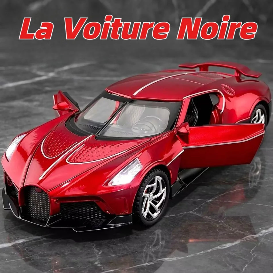 1:32 Mașină de model Diecast La Voiture Noire Tourbillon cu spoiler posterior ajustabil