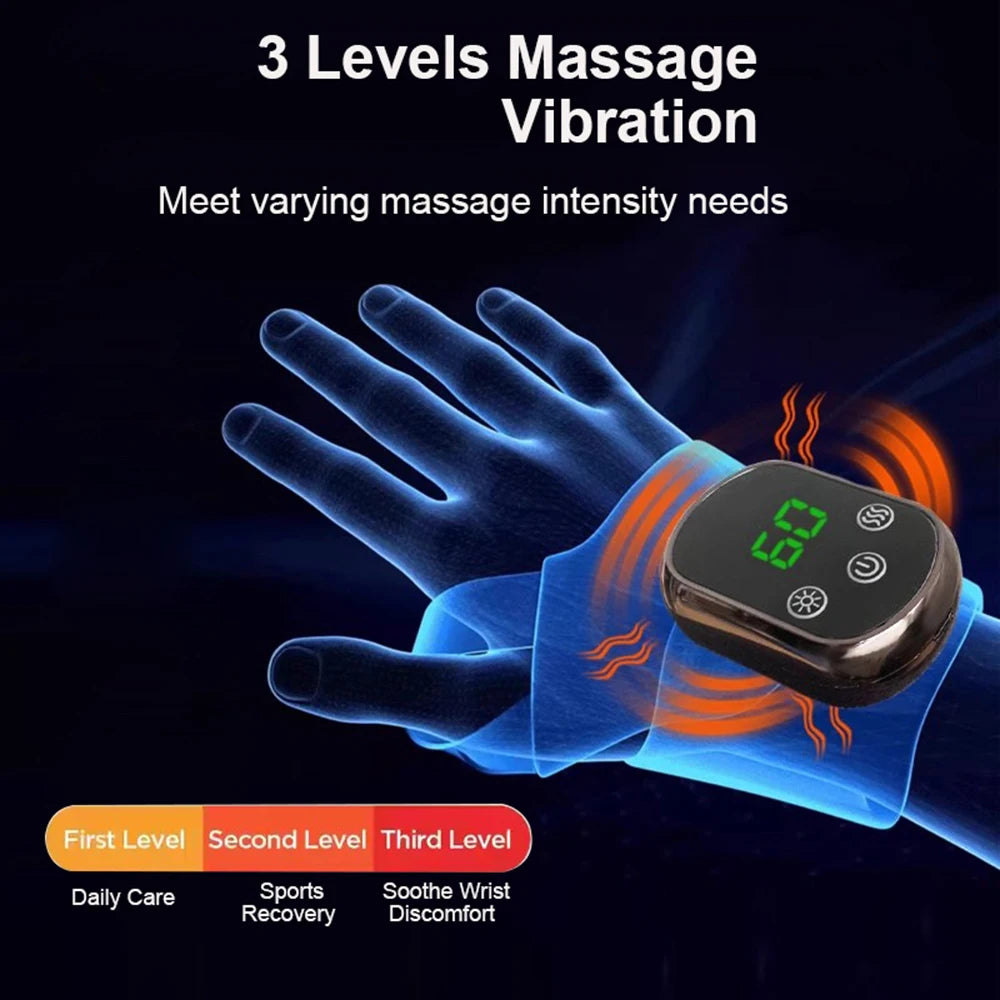 Electric Wrist Brace &ndash; 3 Levels Vibration Massage Relief