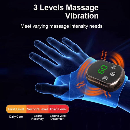 Electric Wrist Brace &ndash; 3 Levels Vibration Massage Relief