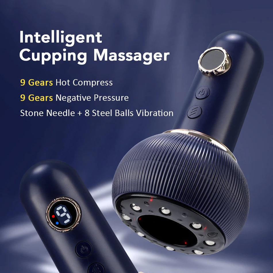 Electric Cupping Device Vacuum Massager &ndash; Red Light Therapy