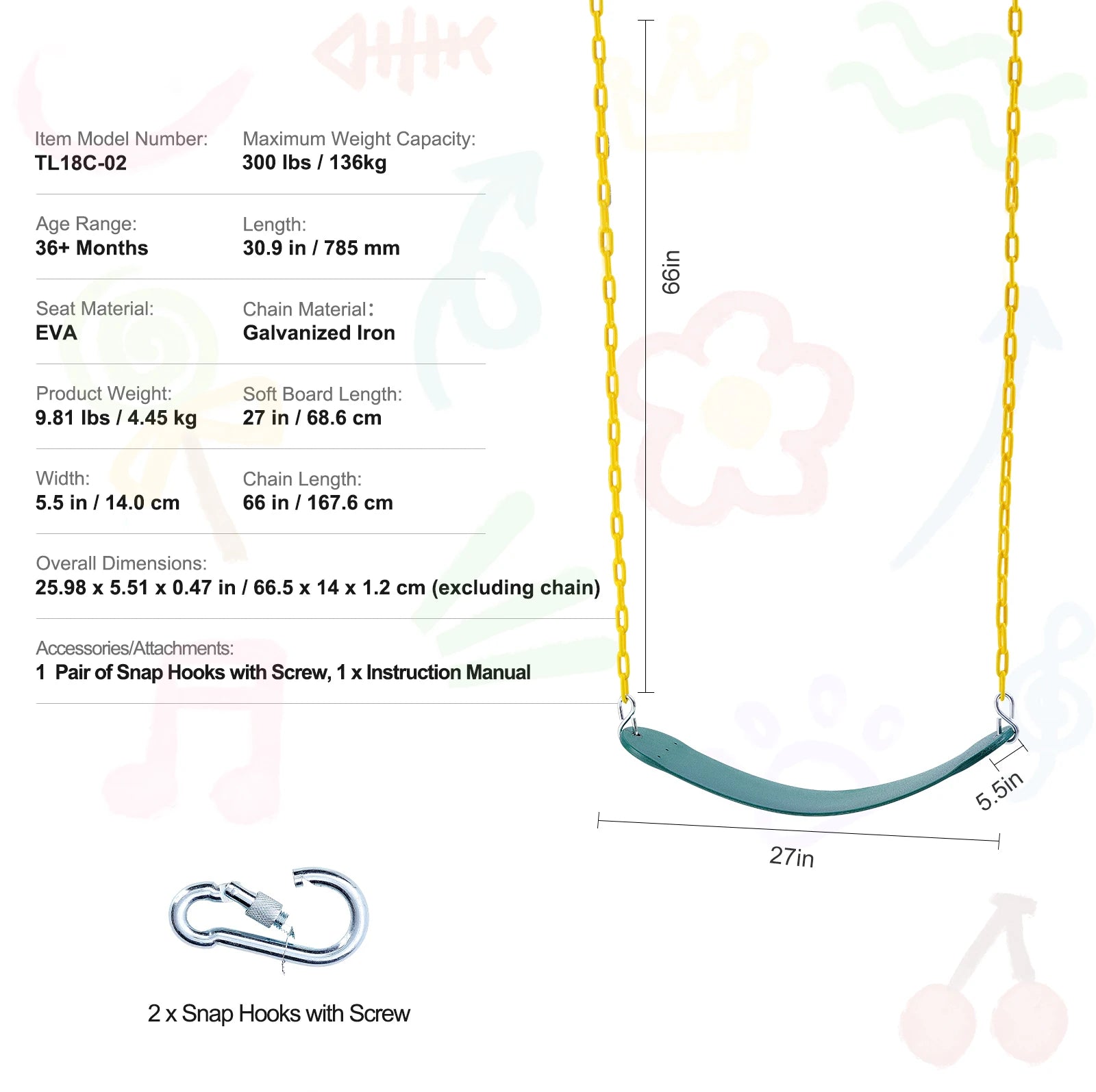 SucceBuy Tree Swing Saucer Round Swing 750lbs &ndash; Sturdy Ropes