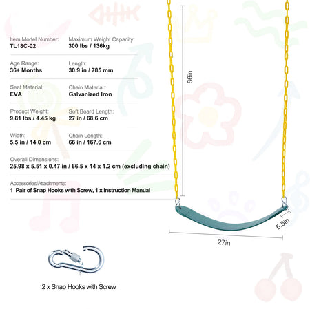 SucceBuy Tree Swing Saucer Round Swing 750lbs &ndash; Sturdy Ropes