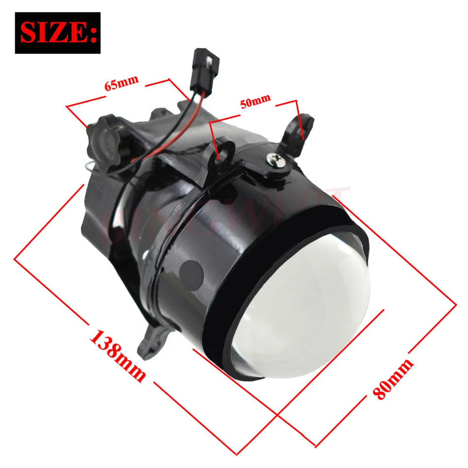 Rūko žibintai Bixenon LED H11 D2H projektoriaus objektyvas 3.0 colių Jeep Renegade BU 2015-2018, Cherokee KL 2014-2017