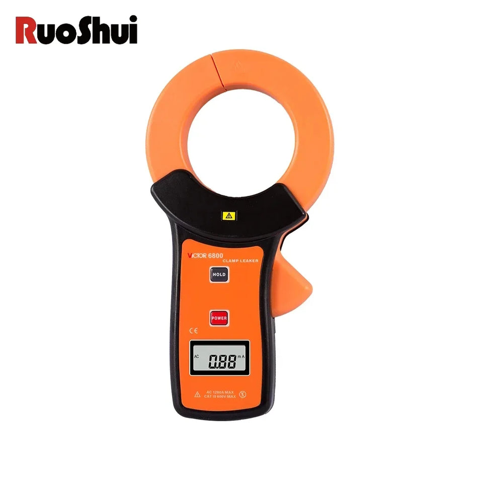 RuoShui 6800 Tester za curenje struje 600V Klamp mjerač