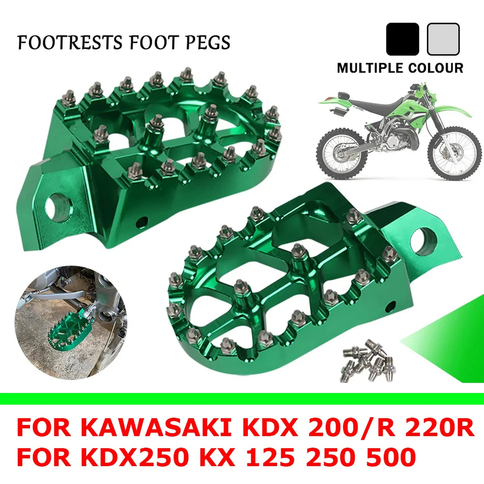Kawasaki KX125 Voetsteunen CNC Aluminiumlegering Motorfiets Accessoires