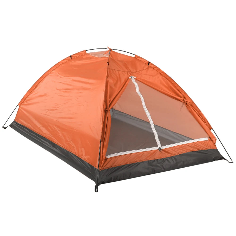 TOMSHOO 2-Person Portable Camouflage Camping Tent Orange   2 Person