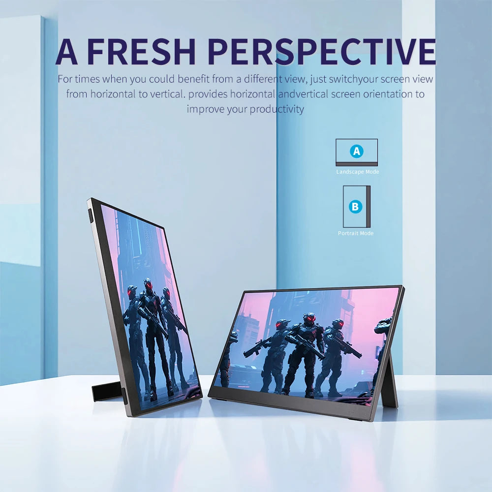 Wireless Portable Monitor 15.6 Inch &ndash; Ultra Slim Design with WiFi Connectivity