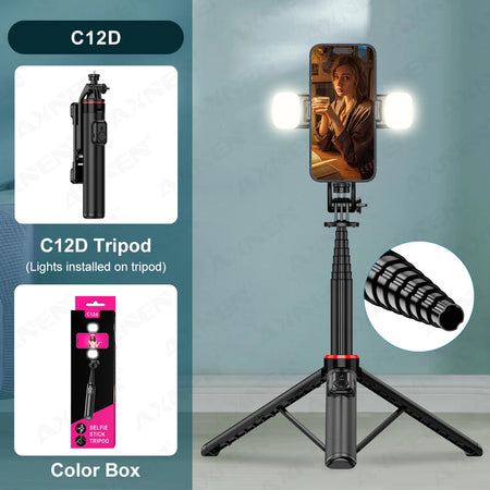 C12D/C13D Tripod &ndash; Versatile Selfie Stick and Action Camera Stand C12D / CHINA / iPhone Lightning MIC
