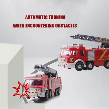 Kmoist Firetruck Water Spray Toy with Music and Lights