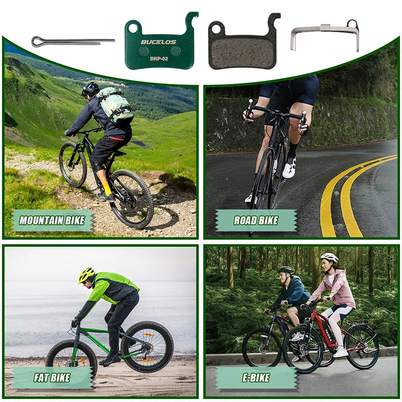 Bucklos Ceramic Hydraulic Disc Brake Pads - Wear Resistant