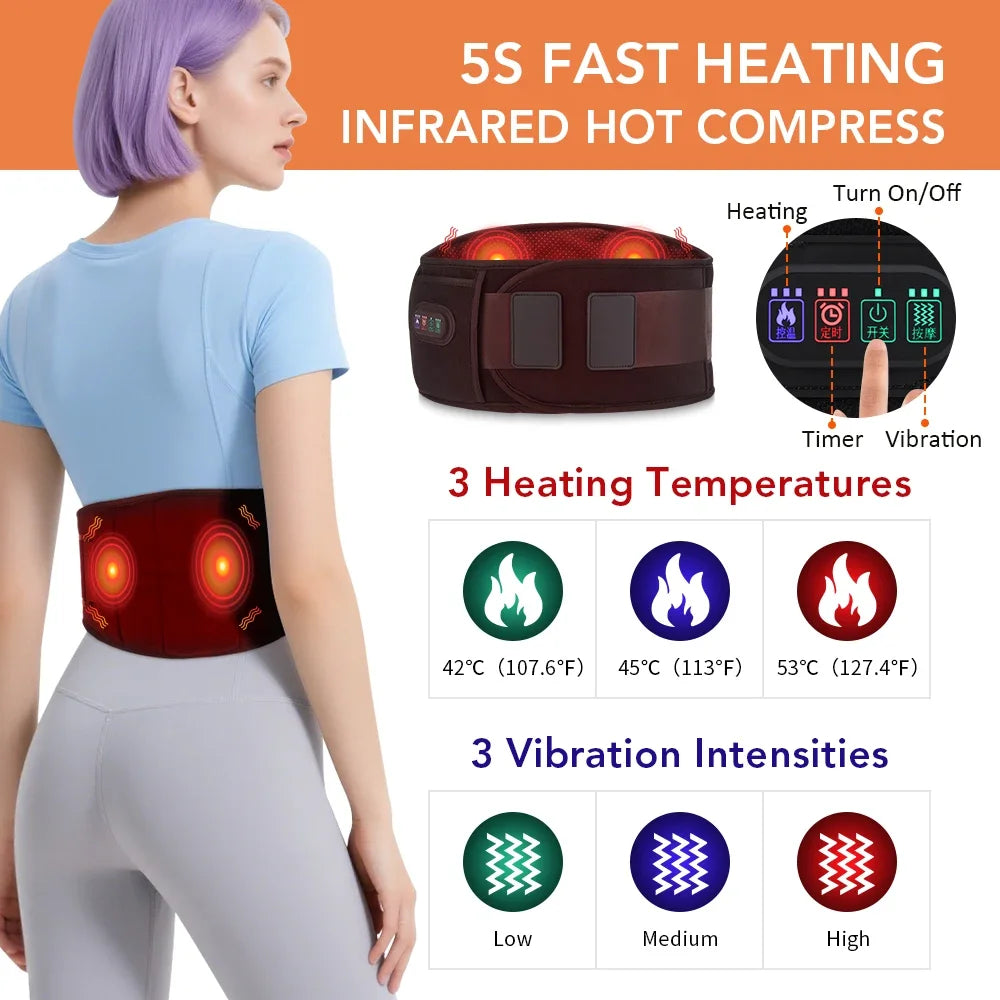 Electric Heating Lower Back Massager Belt &ndash; Heat Therapy