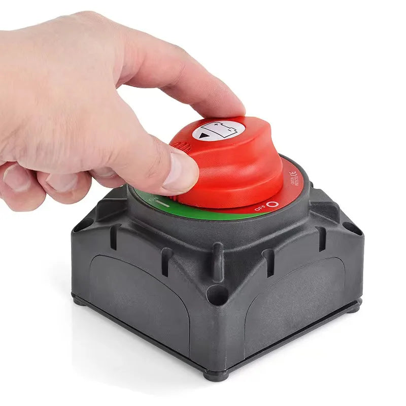 Heavy Duty Auto Battery Disconnect Switch 12V 24V 48V - Car &amp; Marine Use