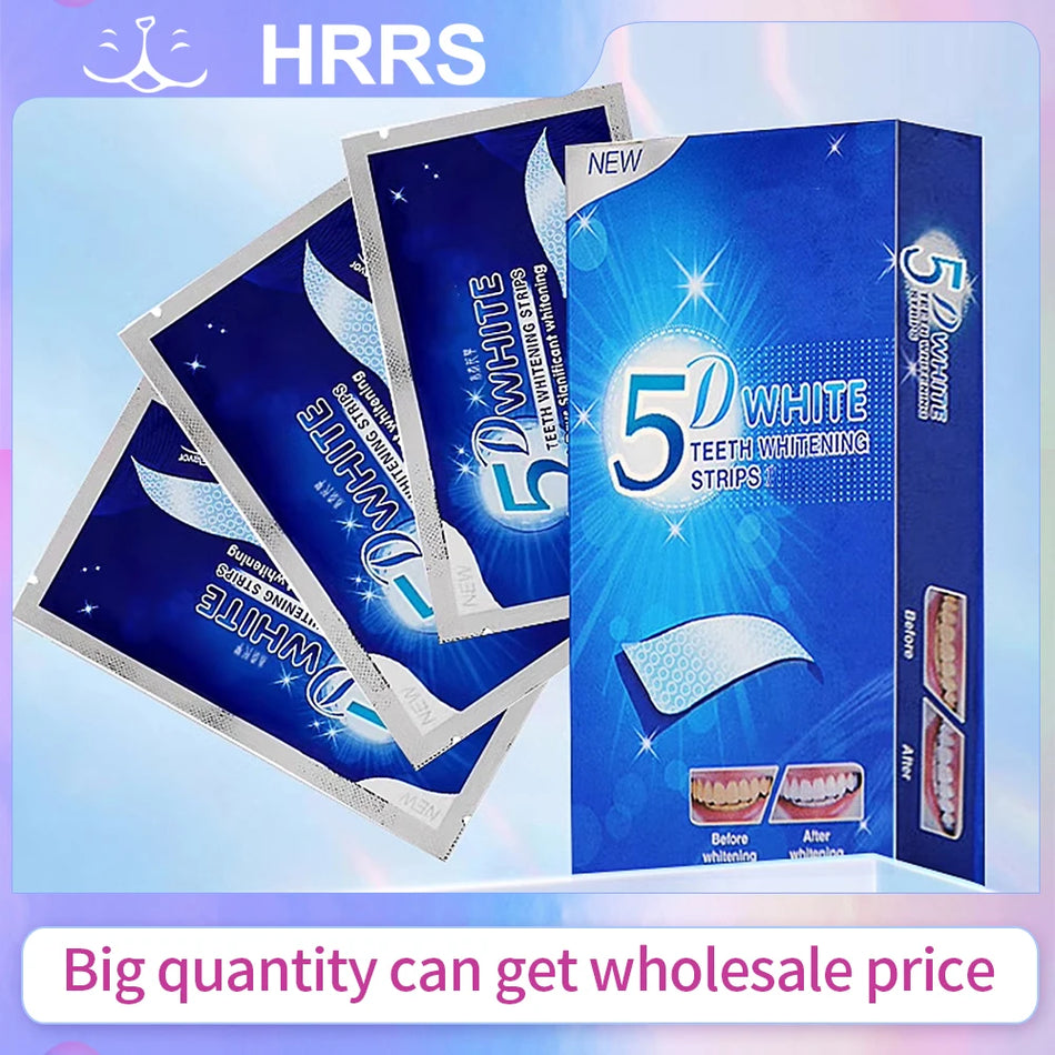 DENHRRS 5D Teeth Whitening Strips &ndash; Effective Stain Removal