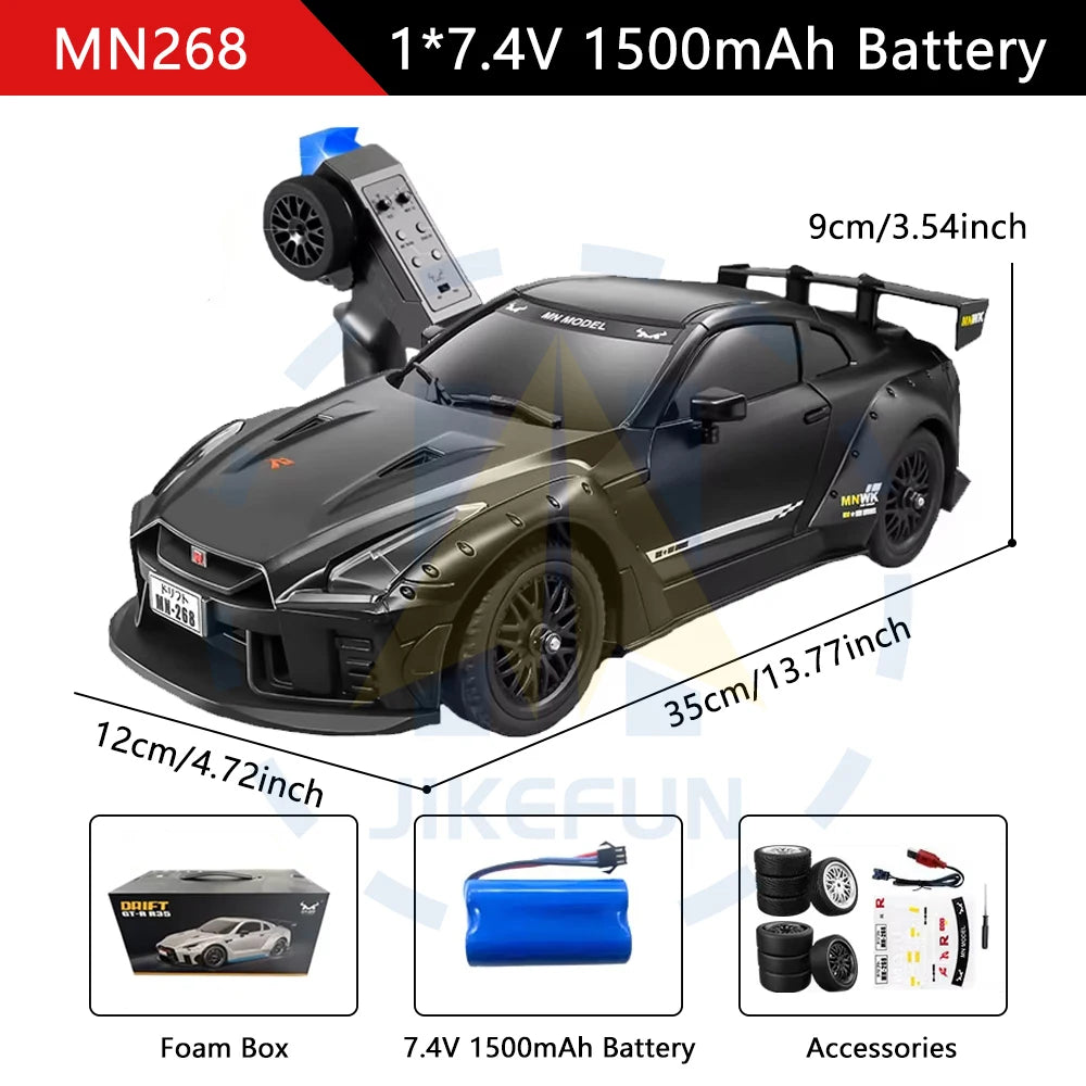 MN268 RC Drift Car &ndash; High Speed Off Road Performance Black Color Box