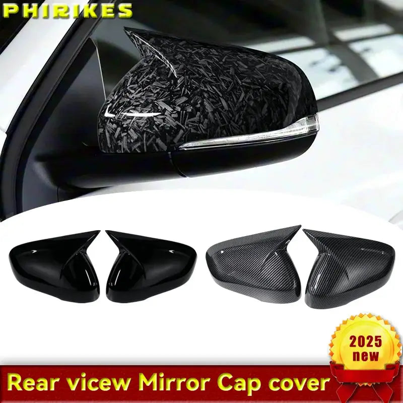 2-piece set of carbon fiber texture mirror covers For Volvo V40 V60 S60 T5 T6 2011-2019 by InterCyprus Trading Ltd