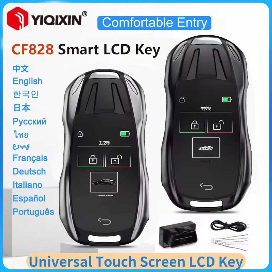 Išmanus LCD automobilio raktas nuotolinis BMW Audi Benz Ford Toyota Lexus visiems modeliams universalus