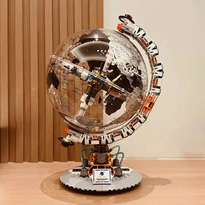 Space Station Transparent Globe Building Blocks &ndash; Fun