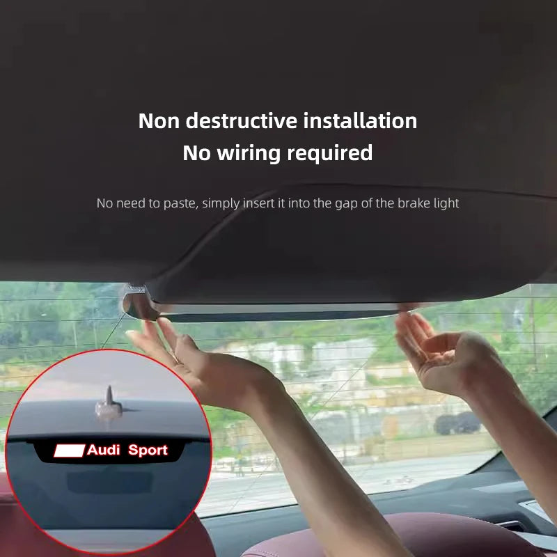 Car High Mounted Stop Lamp Stickers &ndash; Custom Fit For Audi S Line Brake Lights