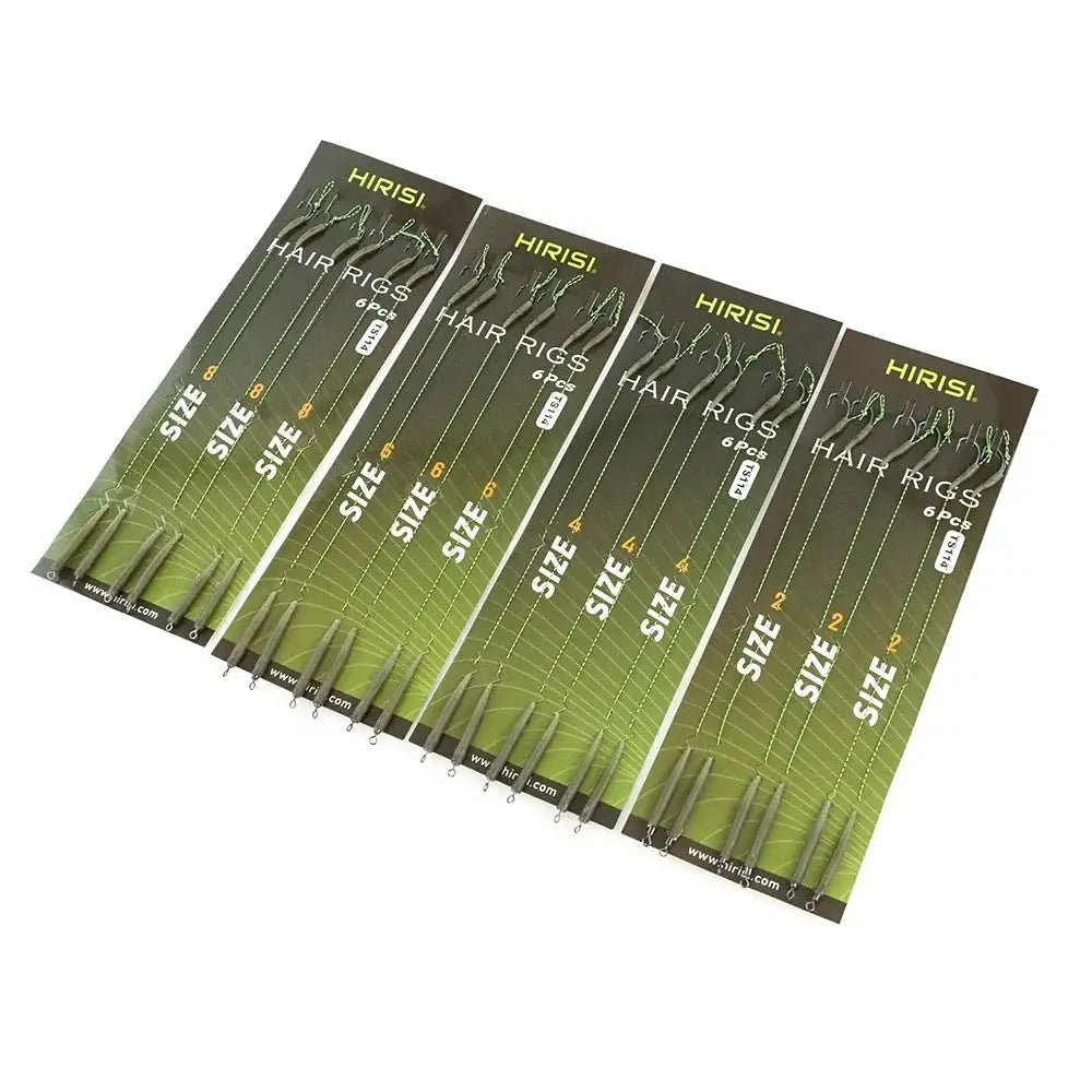 Six X Carp Rigs Ready Made Hook Link Terminal Tackle TS114